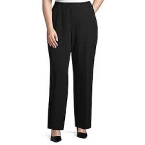 Worthington Womens Perfect Fit Trouser - Plus in Black New With Tags Size 20WS
